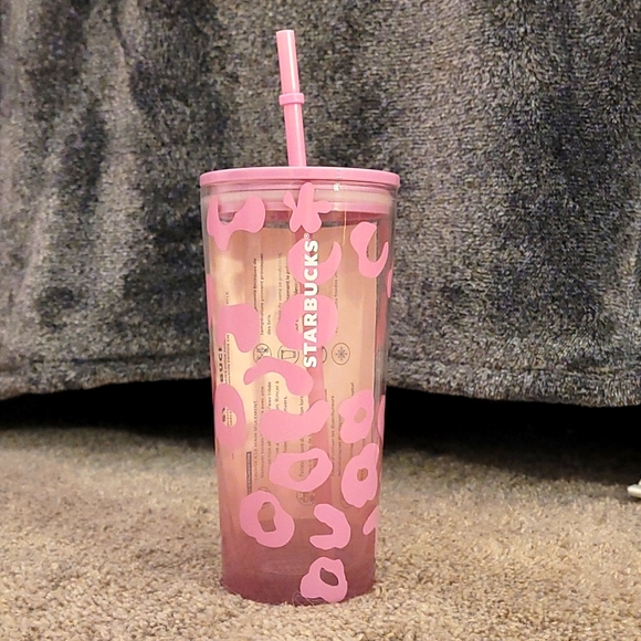 Starbucks Other - Starbucks 2021 Glass Cheetah Tumbler